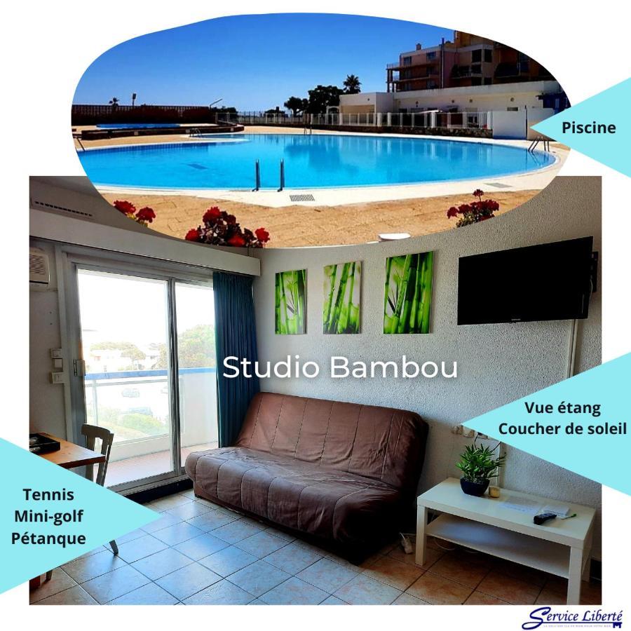 Studio Bambou - Piscine - Acces Direct A La Plage - Lydia Playa Apartamento Le Barcarès Exterior foto